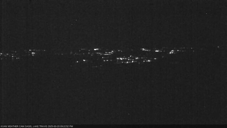 Lake Travis webcam, March 20, 2025 9:25 PM CT