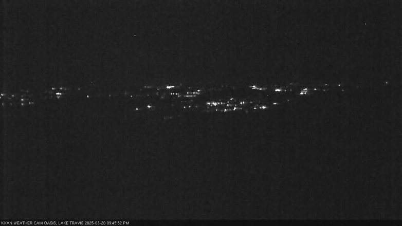 Lake Travis webcam, March 20, 2025 9:45 PM CT