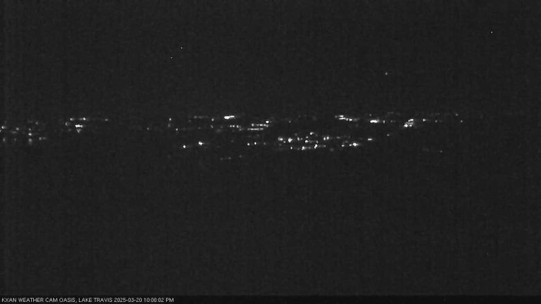 Lake Travis webcam, March 20, 2025 10:00 PM CT
