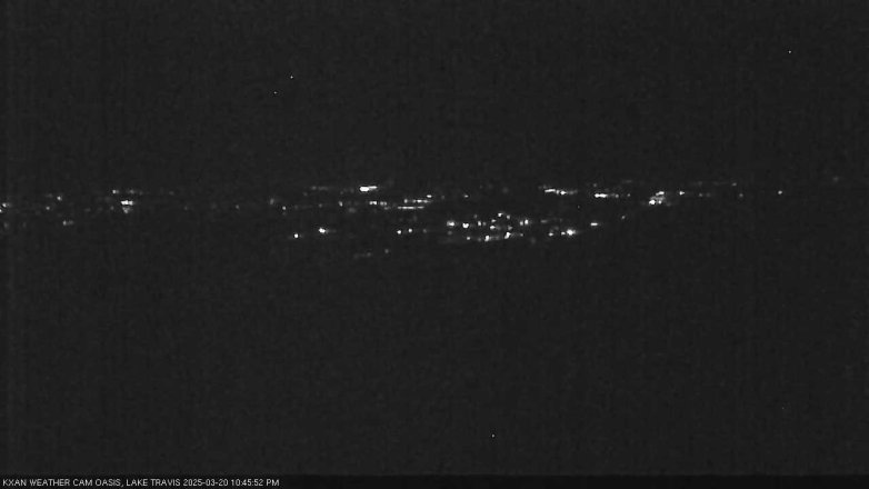 Lake Travis webcam, March 20, 2025 10:45 PM CT