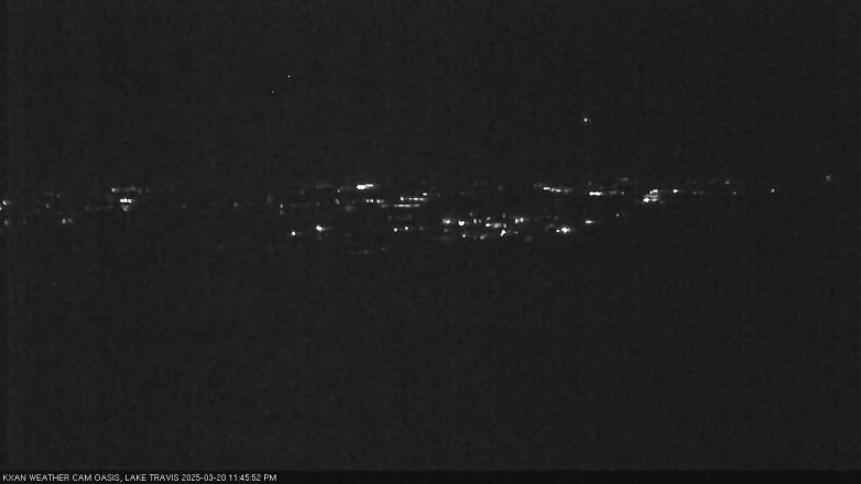 Lake Travis webcam, March 20, 2025 11:45 PM CT