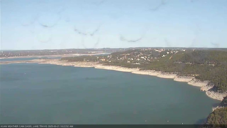 Lake Travis webcam, March 21, 2025 10:25 AM CT