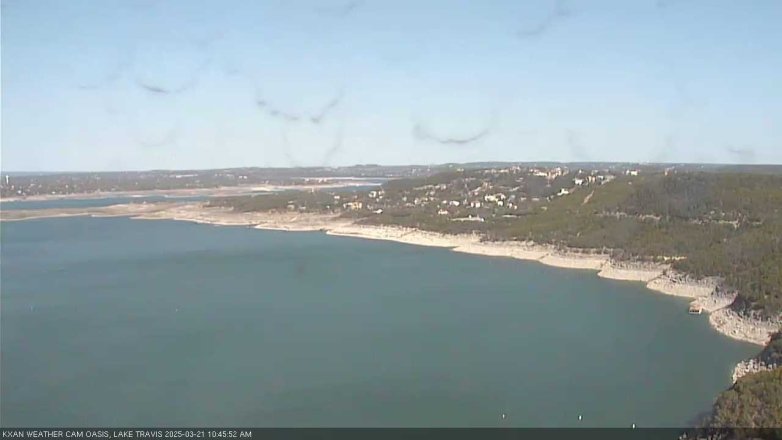 Lake Travis webcam, March 21, 2025 10:45 AM CT