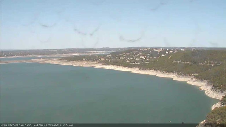 Lake Travis webcam, March 21, 2025 11:45 AM CT