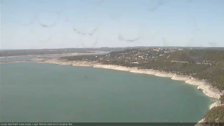 Lake Travis webcam, March 21, 2025 1:45 PM CT