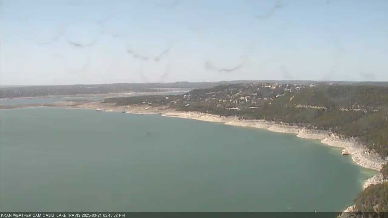 Lake Travis webcam, March 21, 2025 2:45 PM CT