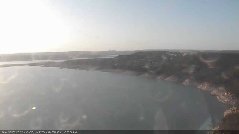 Lake Travis webcam, March 21, 2025 6:25 PM CT