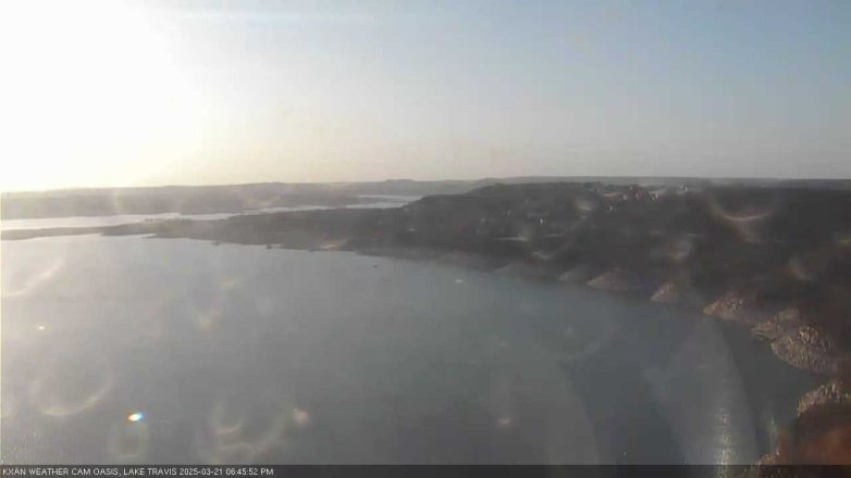 Lake Travis webcam, March 21, 2025 6:45 PM CT