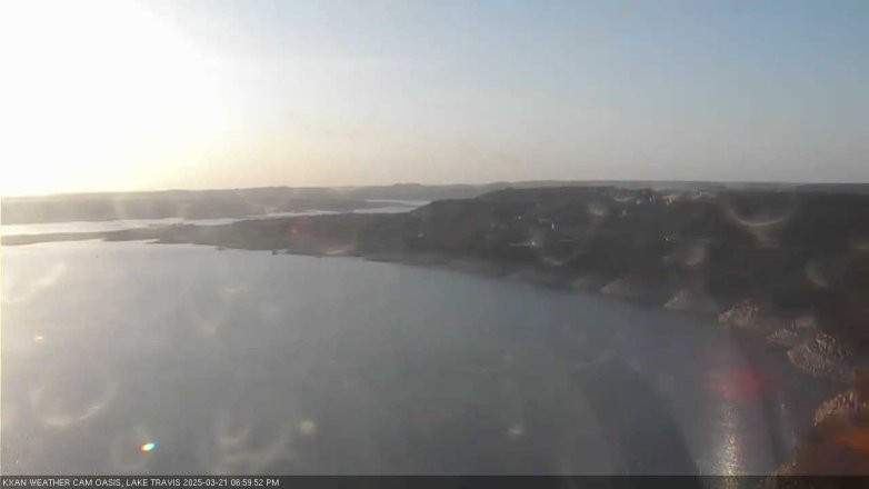 Lake Travis webcam, March 21, 2025 7:00 PM CT