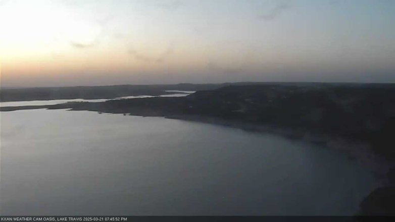 Lake Travis webcam, March 21, 2025 7:45 PM CT
