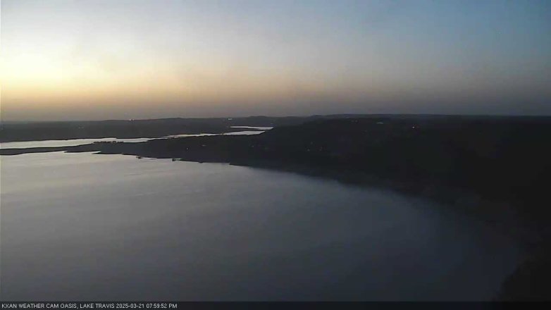 Lake Travis webcam, March 21, 2025 8:00 PM CT
