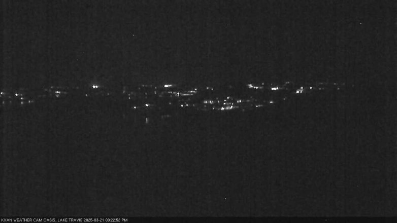 Lake Travis webcam, March 21, 2025 9:25 PM CT