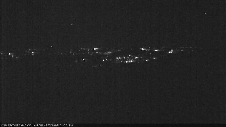Lake Travis webcam, March 21, 2025 9:45 PM CT