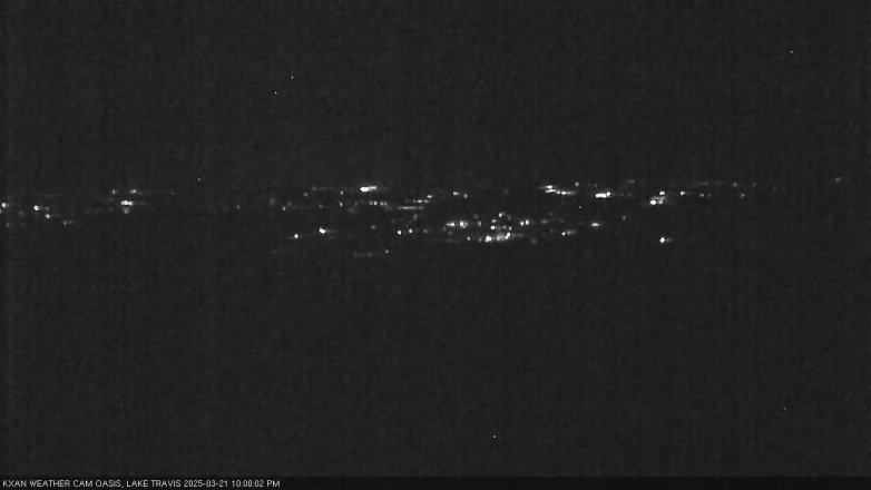 Lake Travis webcam, March 21, 2025 10:00 PM CT
