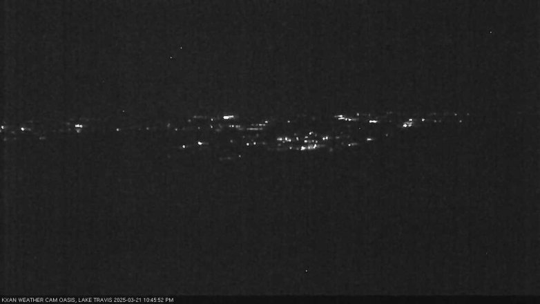 Lake Travis webcam, March 21, 2025 10:45 PM CT