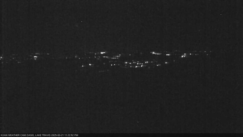 Lake Travis webcam, March 21, 2025 11:25 PM CT