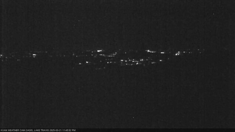 Lake Travis webcam, March 21, 2025 11:45 PM CT