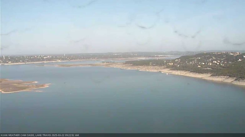 Lake Travis webcam, March 22, 2025 9:25 AM CT