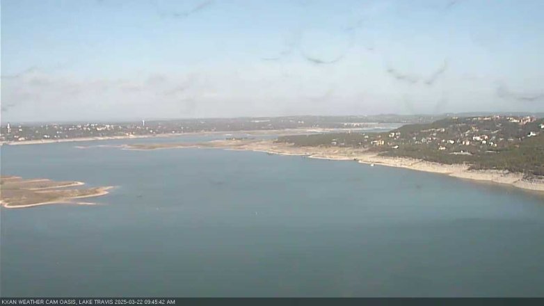 Lake Travis webcam, March 22, 2025 9:45 AM CT
