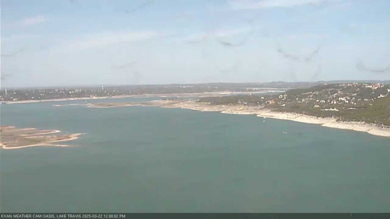 Lake Travis webcam, March 22, 2025 12:00 PM CT