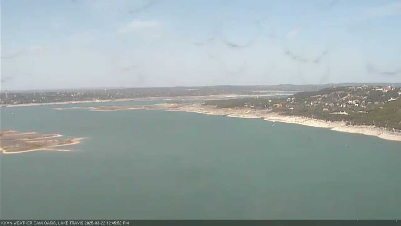 Lake Travis webcam, March 22, 2025 12:45 PM CT