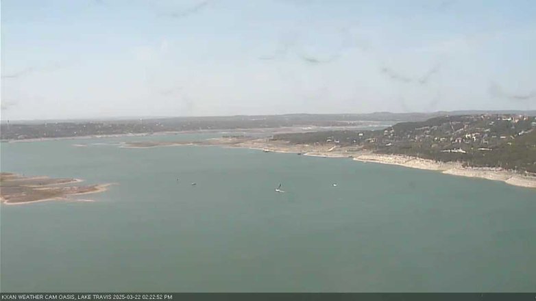 Lake Travis webcam, March 22, 2025 2:25 PM CT