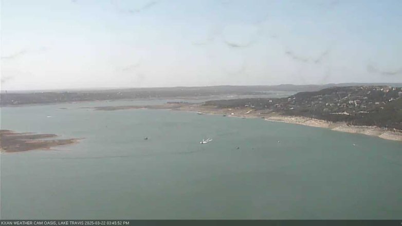 Lake Travis webcam, March 22, 2025 3:45 PM CT