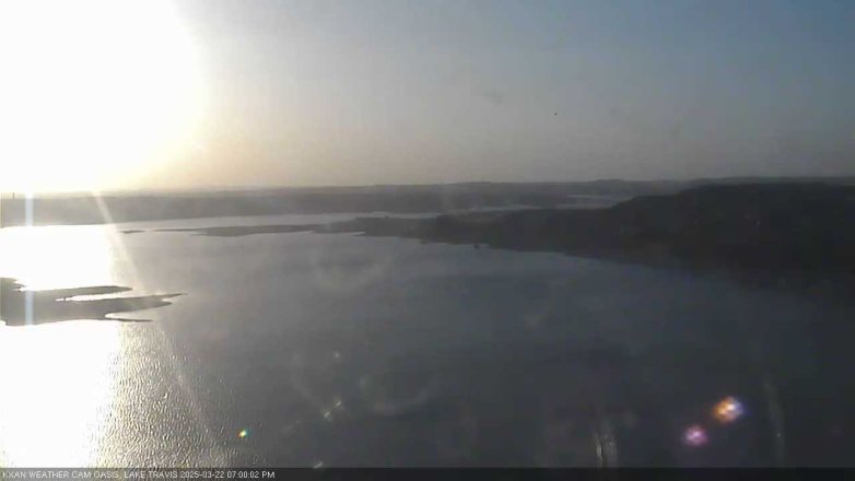 Lake Travis webcam, March 22, 2025 7:00 PM CT