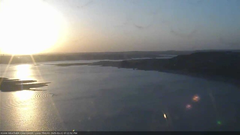 Lake Travis webcam, March 22, 2025 7:25 PM CT