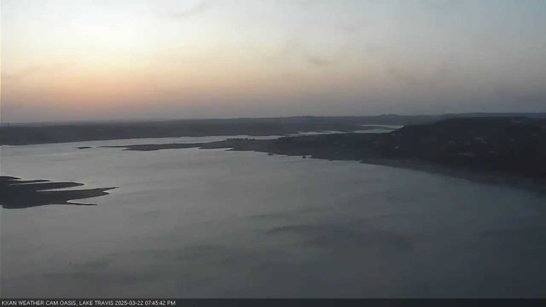 Lake Travis webcam, March 22, 2025 7:45 PM CT