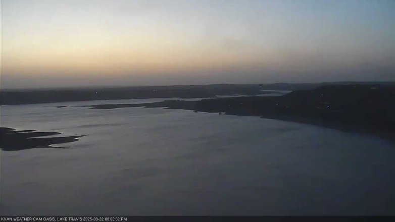 Lake Travis webcam, March 22, 2025 8:00 PM CT