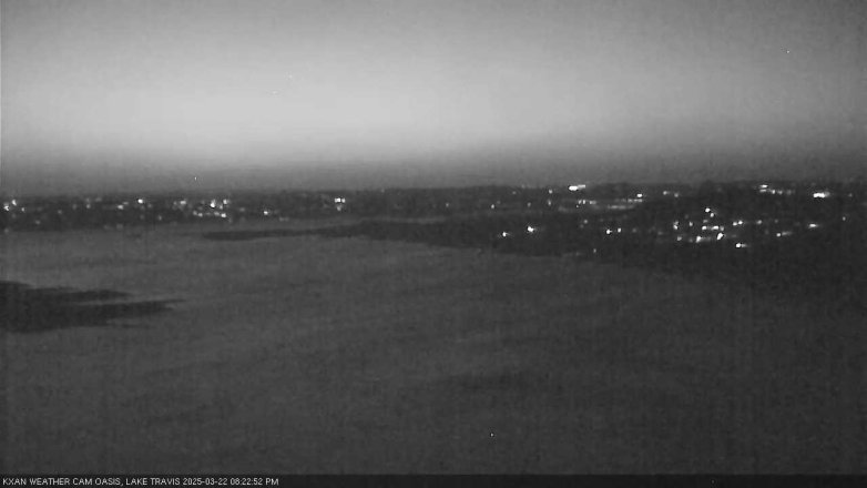 Lake Travis webcam, March 22, 2025 8:25 PM CT