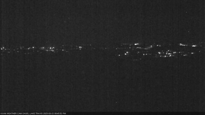 Lake Travis webcam, March 22, 2025 8:45 PM CT