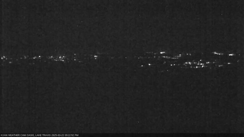 Lake Travis webcam, March 22, 2025 9:25 PM CT