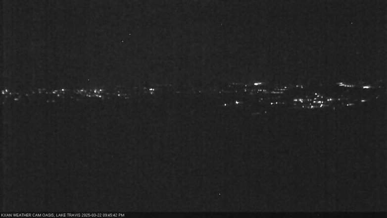 Lake Travis webcam, March 22, 2025 9:45 PM CT