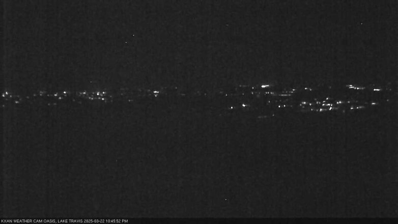 Lake Travis webcam, March 22, 2025 10:45 PM CT