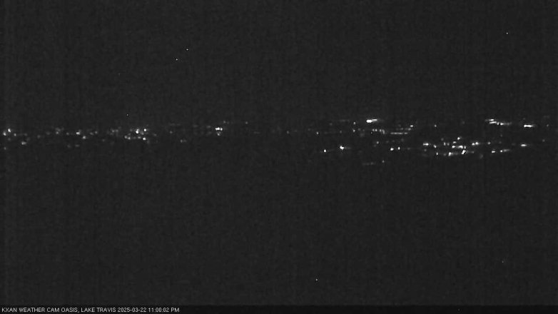 Lake Travis webcam, March 22, 2025 11:00 PM CT