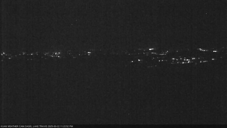 Lake Travis webcam, March 22, 2025 11:25 PM CT
