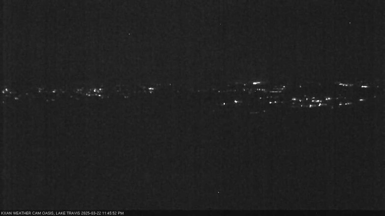 Lake Travis webcam, March 22, 2025 11:45 PM CT