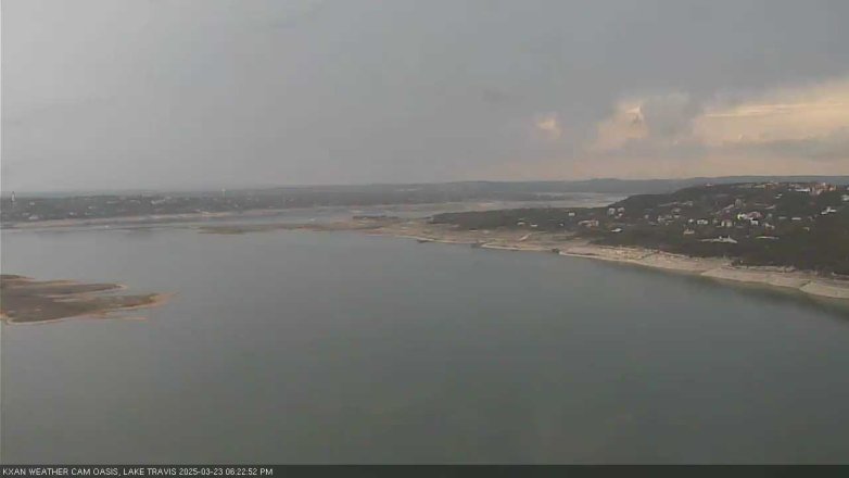 Lake Travis webcam, March 23, 2025 6:25 PM CT