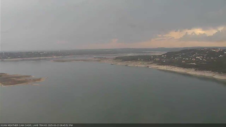 Lake Travis webcam, March 23, 2025 6:45 PM CT