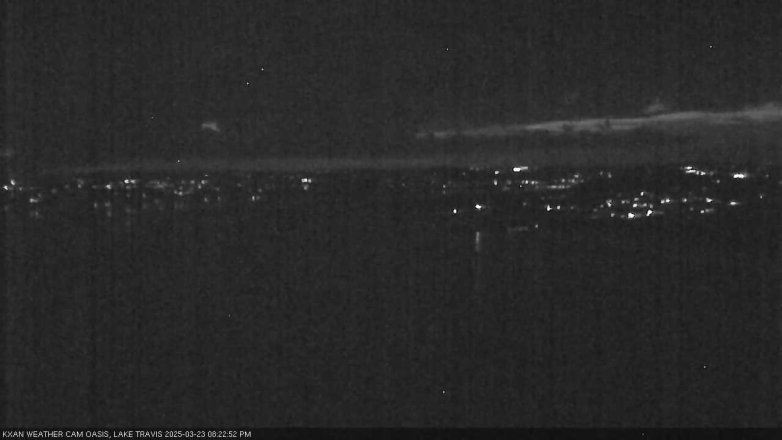 Lake Travis webcam, March 23, 2025 8:25 PM CT