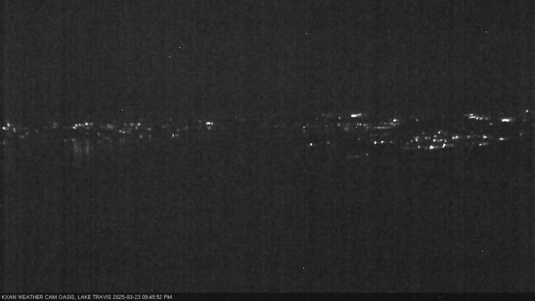 Lake Travis webcam, March 23, 2025 8:45 PM CT