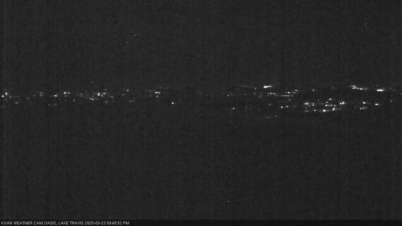 Lake Travis webcam, March 23, 2025 9:45 PM CT
