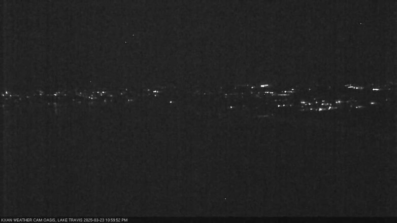 Lake Travis webcam, March 23, 2025 11:00 PM CT