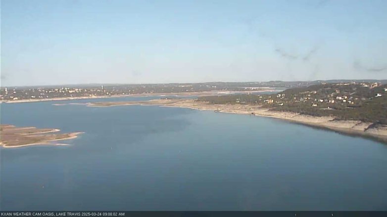 Lake Travis webcam, March 24, 2025 9:00 AM CT
