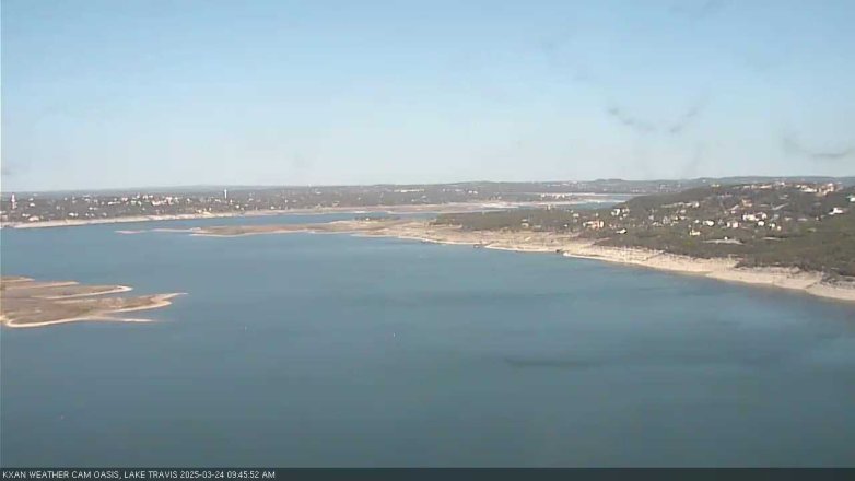 Lake Travis webcam, March 24, 2025 9:45 AM CT