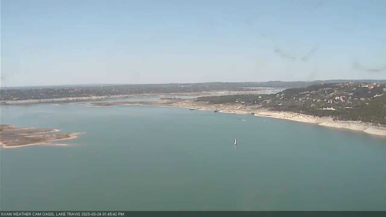 Lake Travis webcam, March 24, 2025 1:45 PM CT