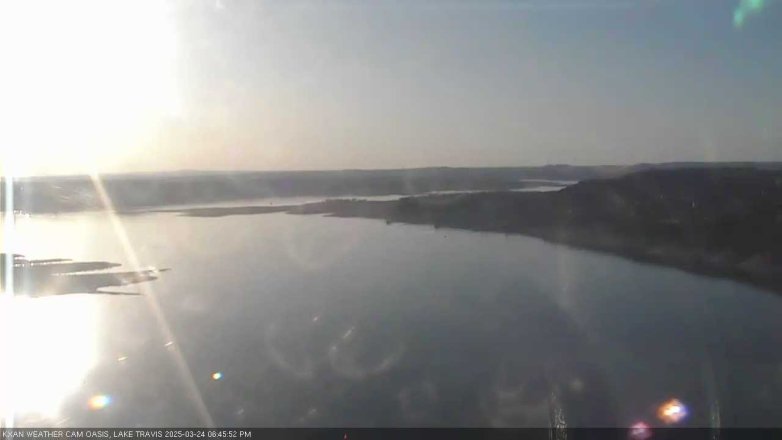 Lake Travis webcam, March 24, 2025 6:45 PM CT