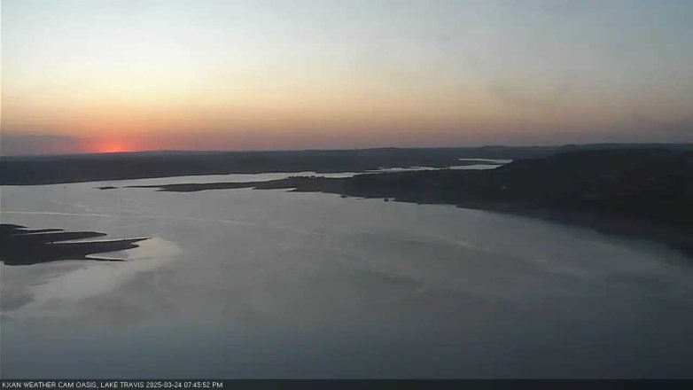 Lake Travis webcam, March 24, 2025 7:45 PM CT